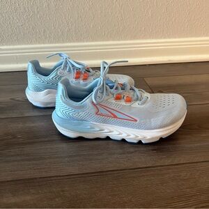 Altra Provision Women’s Size 7 Light Blue and Orange Running Shoe Zero Drop